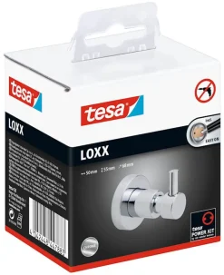 Tesa Badjashaak hoogglans verchroomd metaal - 55mm x 50mm x 68mm