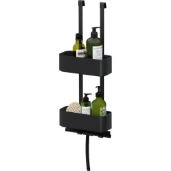 Tiger 2-Store Ophangbaar doucherek 25 cm - zwart