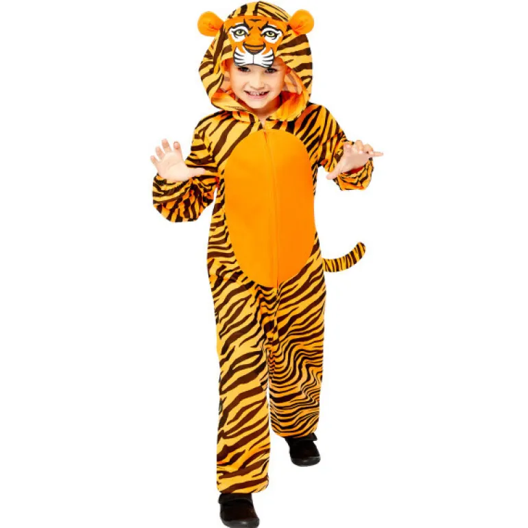 Tijgerpak Onesie Kind - 3-4 jaar