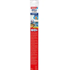 Tochtstrip Comfort aluminium met veersysteem 1 m x 4 cm