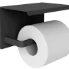 Toiletrolhouder mat zwart