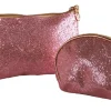 Toilettas + mini roze glitter