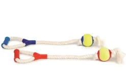 Touwtrekker met tennisbal 60 cm