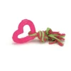 Tpr hondenspeelgoed love roze 8 cm
