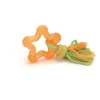 Tpr hondenspeelgoed star oranje 8 cm