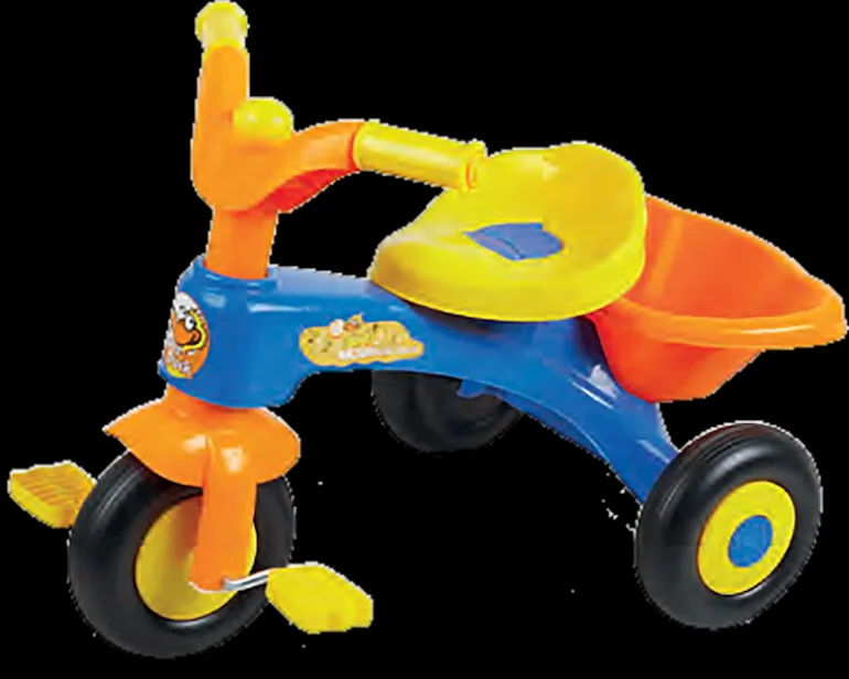 Trike geel met laadbakje