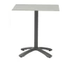 Tuintafel vierkant Janna - L70xB70xH72cm - Aluminium - Lichtgrijs