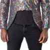 Verkleedjas glitters Heren XL/XXL