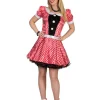 Verkleedjurk Minnie Muis Rood Polkadot - Maat 44/46
