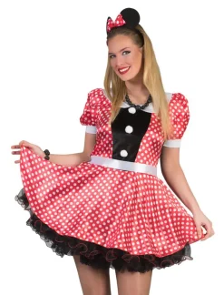 Verkleedjurk Minnie Muis Rood Polkadot - Maat 44/46