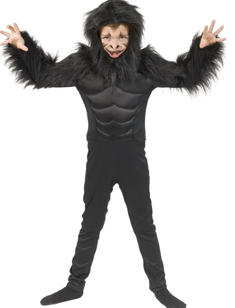 Verkleedpak Gorilla George - Maat 164