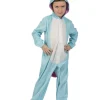 Verkleedpak Unicorn Blue Berry Onesie - Maat 140