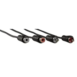 Verlengkabel 2 cinch - 2 cinch 1,5 m 1 ster
