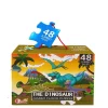 Vloerpuzzel dino's 48 stuks