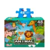 Vloerpuzzel jungledieren 48 stuks