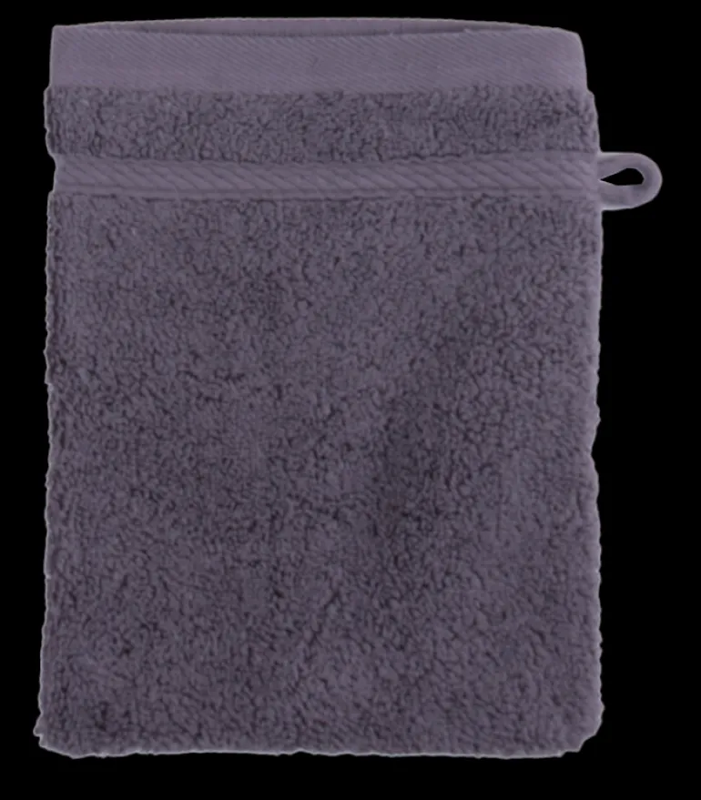 Washandje dark grey 16x21 cm