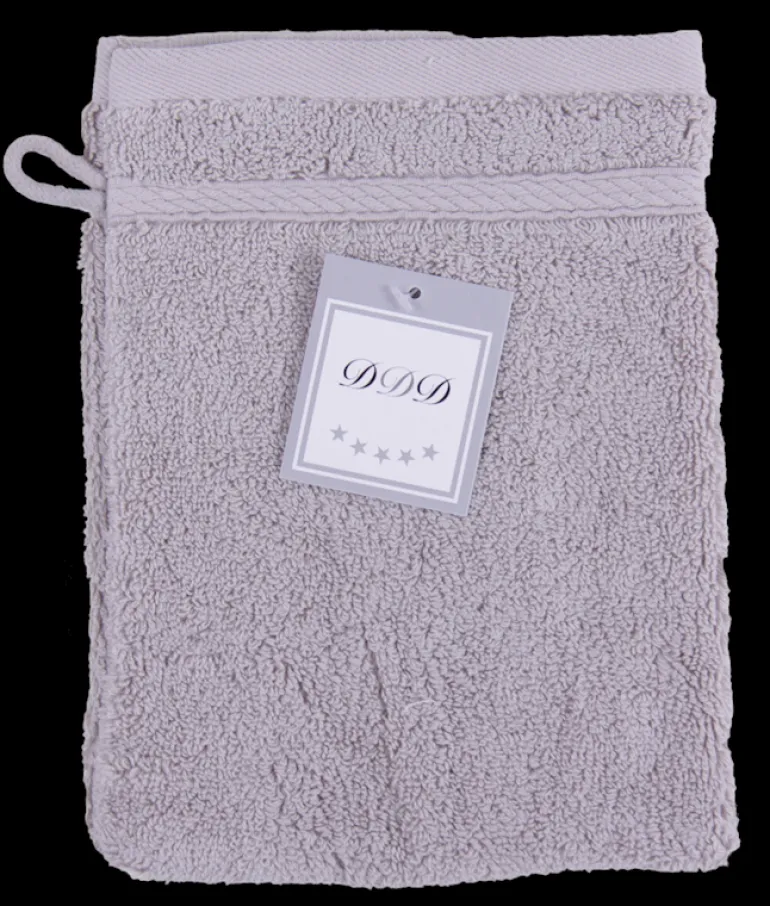 Washandje light grey 16x21 cm