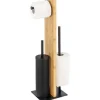 Wenko Lesina Toiletbutler 3in1 - Bamboe/metaal