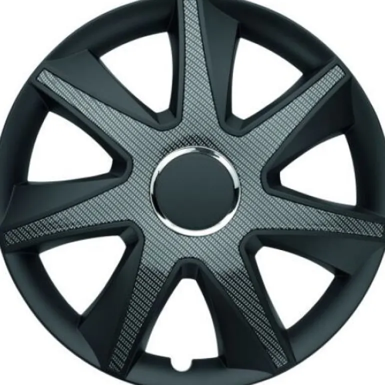 Wieldeksel 15 set van 4 carbon dark