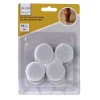 zelfklevend vilt rond 38 mm wit 12 stuks