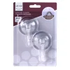 zuignaphaken transparant 59 mm 2 stuks
